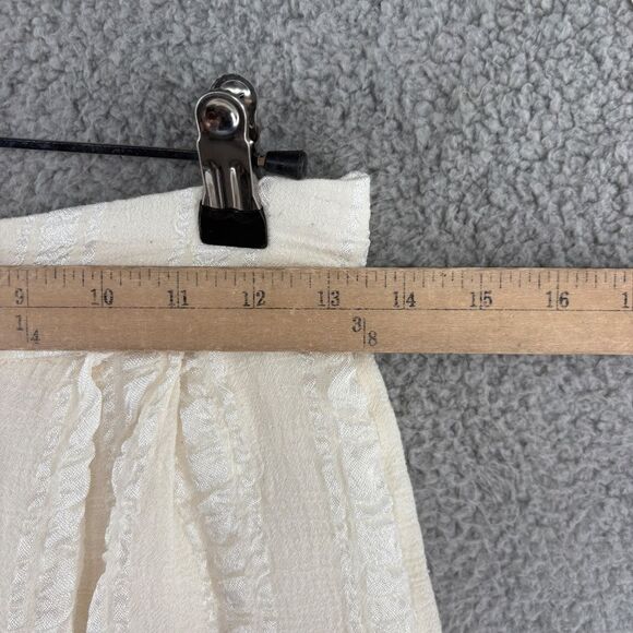 The Handloom Los Angeles Lush Short High Waisted Ivory Cotton Made in Turkey S - Picture 8 of 16